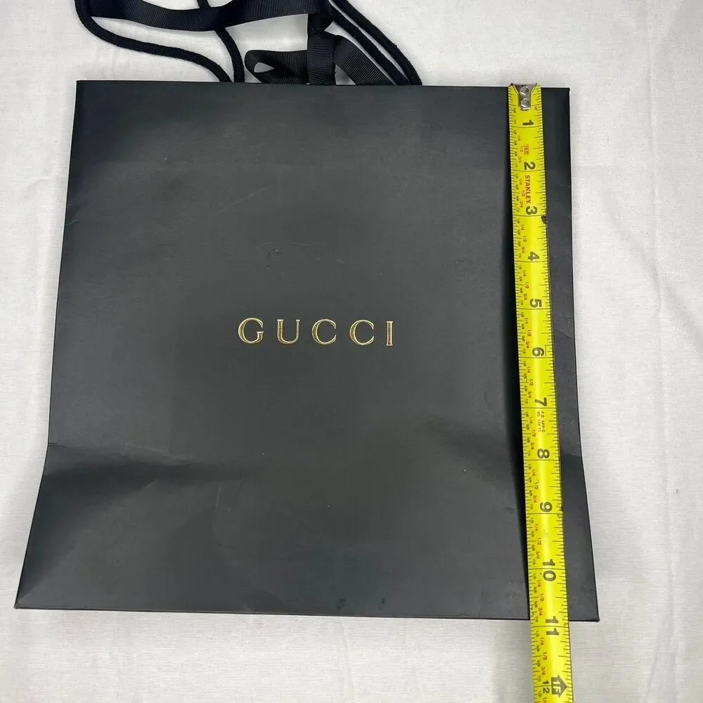 *EMPTY* Gucci Women's Black and Gold shopper Bag